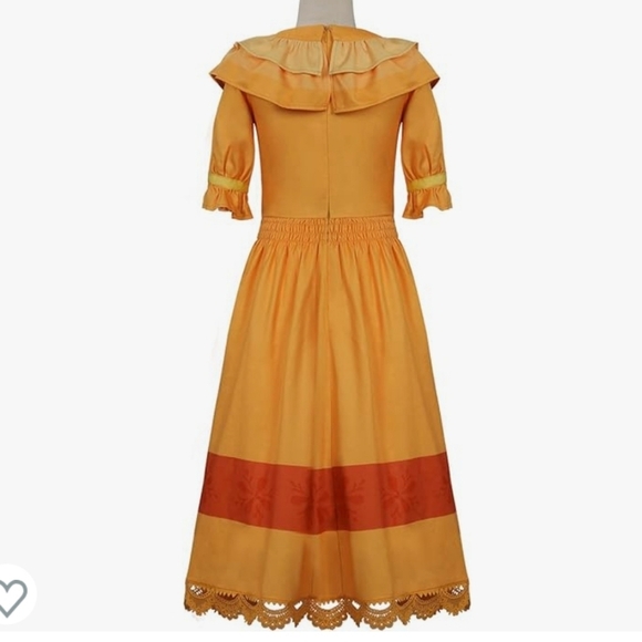 Kids Orange and Red Halloween Costume Dress - Picture 3 of 14